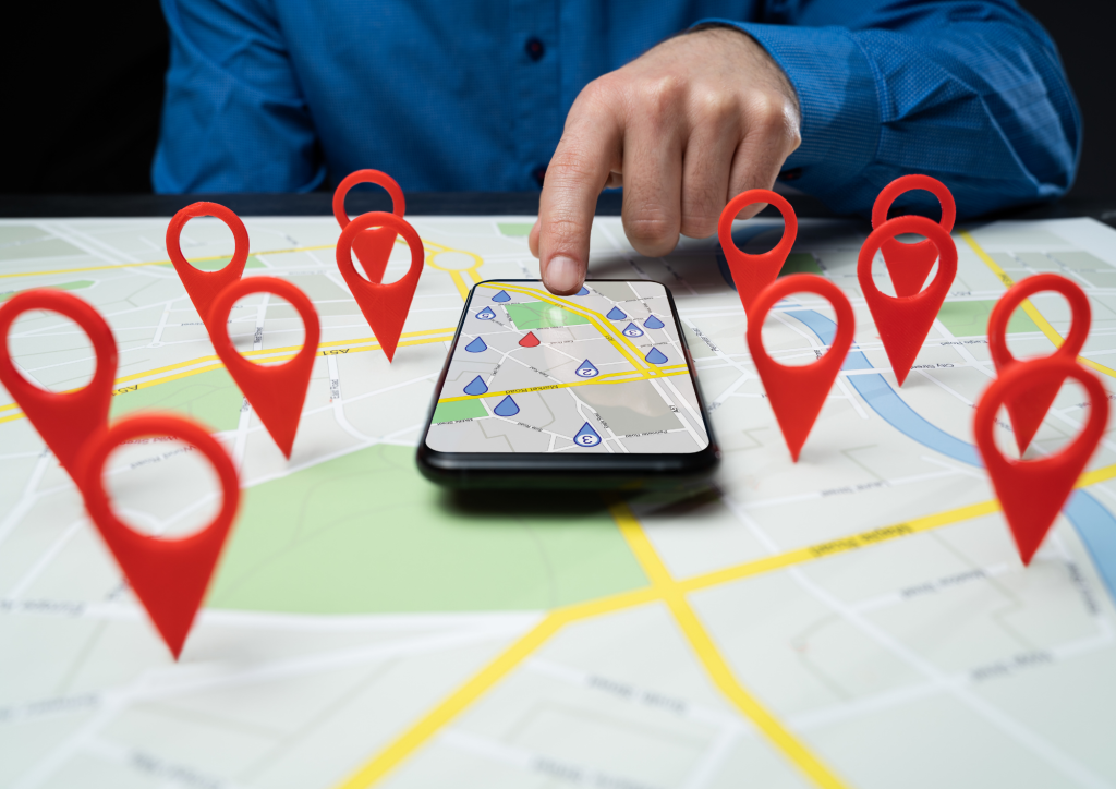 google maps on an iphone